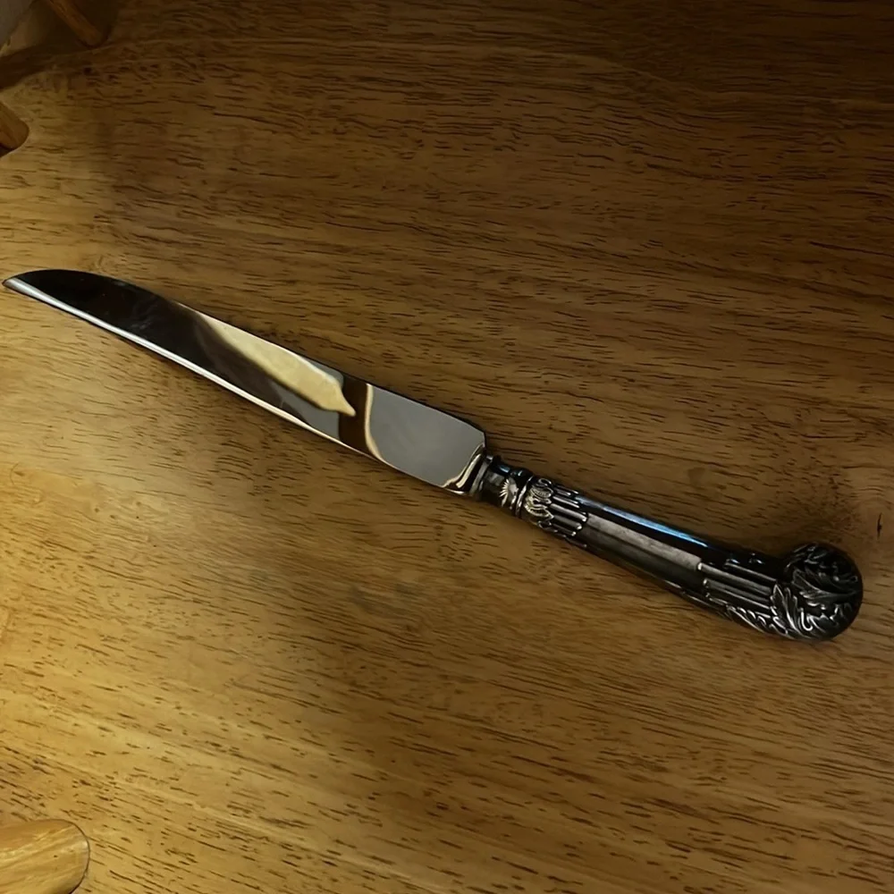 Cheltenham and Company Sheffield England Silverplate Meat Carving Knife 14 1/2